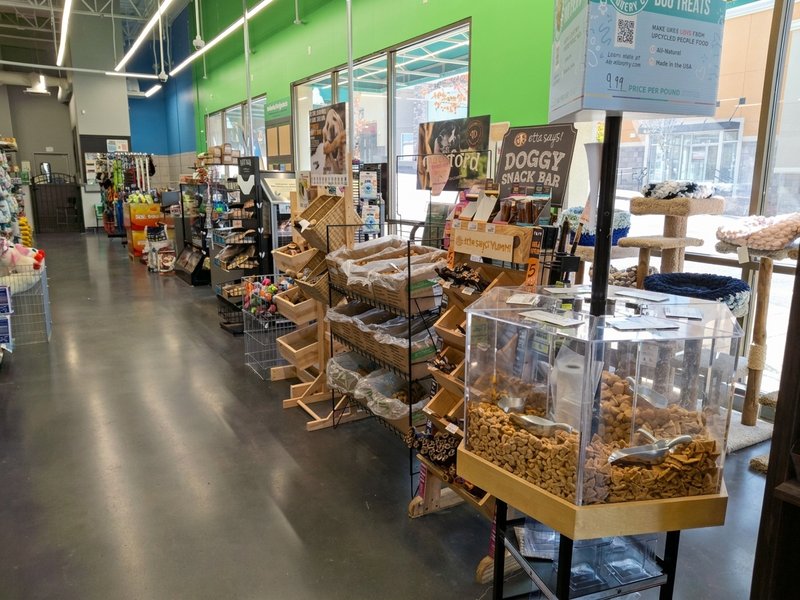 Self-serve Doggy Snack Bar with bulk treats and chews